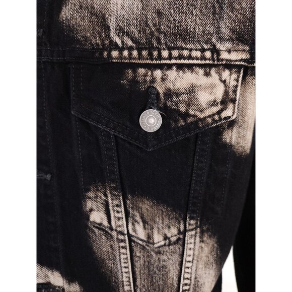 Yohji Yamamoto Pour Homme Washed Denim Jacket Mens 3 M Black He-Y07-534-1 - Picture 6 of 14